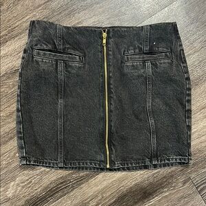 Old Navy Black Denim Mini Skirt